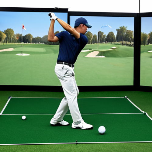 Home 9 Biomechanist Analysis**
"A sports biomechanics lab, professional setting, fully clothed biomechanist analyzing a golfer's swing using 3D motion capture technology, data displayed on a monitor, focus on posture and technique, perfect anatomy, correct proportions, safe for work, appropriate content, professional photography, high quality."
**
