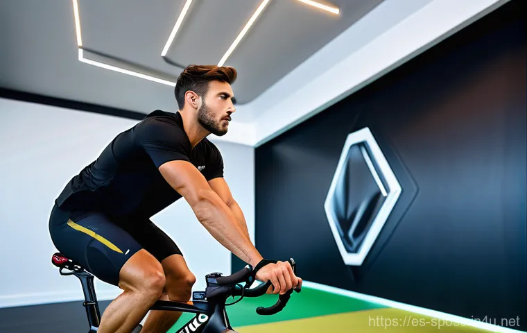 스포츠 공학 - **Prompt 1: Smart Sportswear & AI-Driven Performance**
    "A female athlete in her late 20s, with a...